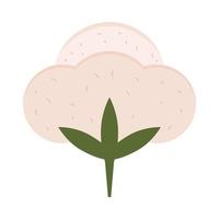 cotton flower vector icon