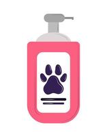 shampoo bottle for pet vector