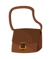 leather style bag vector