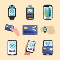 contactless payment commercial vector