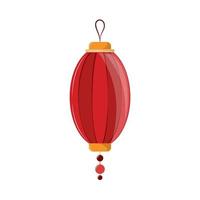 red paper chinese lantern vector