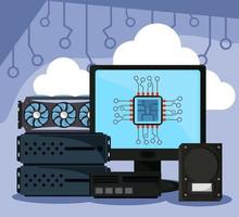 computer peripherals device vector