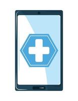 aplicación de salud para teléfonos inteligentes vector