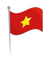 bandera de vietnam vector