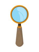 magnifying glass discovery vector