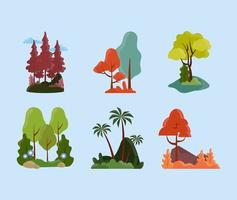 landscapes scenery nature vector