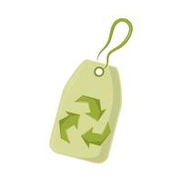 reciclaje de tarjetas de ecología vector