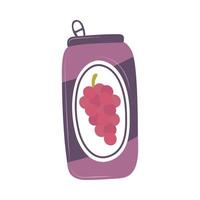 canned grape juice vector