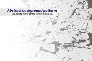 Abstract background patterns, Old paint peeling off the walls have cracks. vector