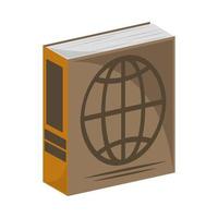 geography book learn vector