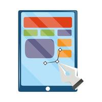 smartphone web design vector
