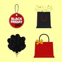 icons set black friday vector