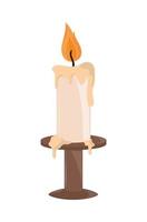 bunring candle icon vector