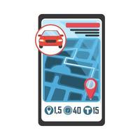 mobile transport app vector