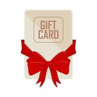 wrapped gift card vector