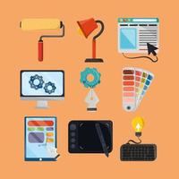 tools for web design vector