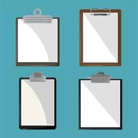 set of clipboard vector