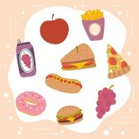 food menu products vector