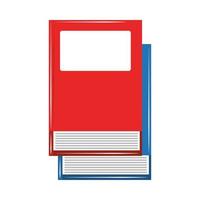 libros aprenden icono plano vector