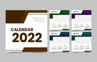 Calendar 2022 Business Template vector