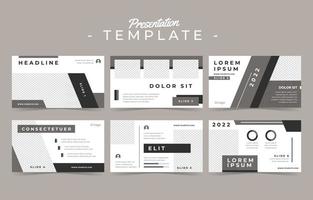 Presentation Template Set for Business vector