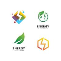 diseño de vector de plantilla de icono de logotipo de energía