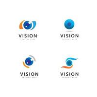 Abstract Eye Logo Letter   vision eye symbol vector template design