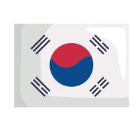 south korea flag vector