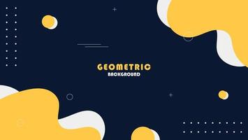 Abstract Geometric Design With Minimal Liquid Shapes Background vector