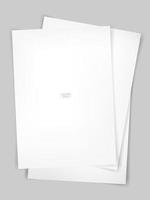 White paper on concrete texture background. Vector.