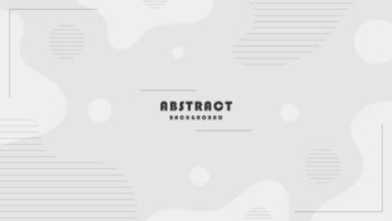 White Abstract Geometric Background With Liquid Shape And Line Pattern Design vector