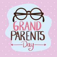 poster grandparents day vector