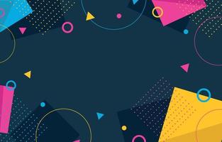 Abstract Flat Geometric Background vector