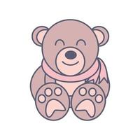 bear teddy toy vector