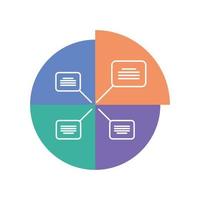 pie chart analysis vector