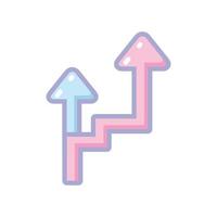 chart arrows strategy vector
