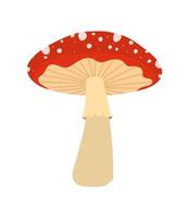 red mushroom design vector