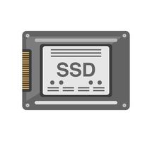 SSD card computer vector