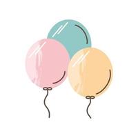 balloons decoration party vector