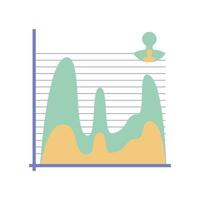 gráfico de presentación de población vector