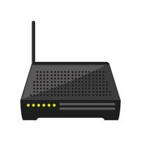 wireless internet router vector