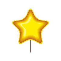 golden star icon vector