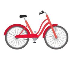 diseño de bicicleta roja vector