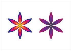 Simple Flower Design Vector Image Template