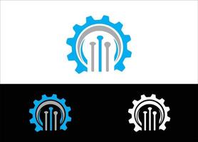 Engineering Logo or Icon Design Vector Image Template