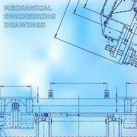 Plano. Ilustración de ingeniería vectorial. sistemas de diseño asistido por computadora vector