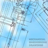 Blueprint, Sketch. Vector engineering illustration. Cover, flyer, banner, background