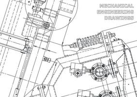 cubrir. dibujos de ingeniería de vectores. fabricación de instrumentos mecánicos. antecedentes técnicos abstractos. ilustracion tecnica vector