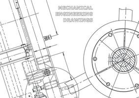 Cover. Vector engineering drawings. Mechanical instrument making. Technical abstract backgrounds. Technical illustration