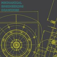 Plano. Ilustración de ingeniería vectorial. sistemas de diseño asistido por computadora vector